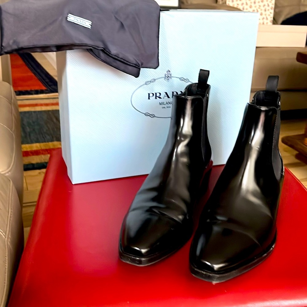 Prada Chelsea ankle boots
